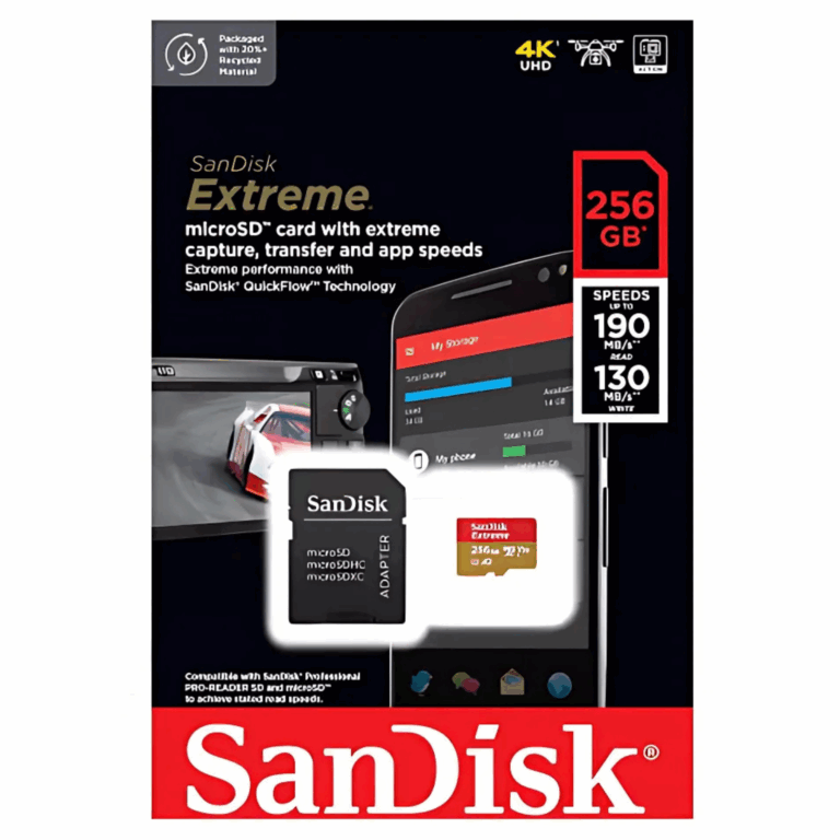 SanDisk 256GB SanDisk Extreme® microSD™ UHS-I Card  - SDSQXAV-256G-GN6MA