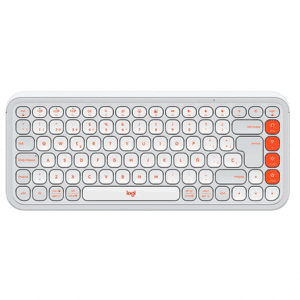 Teclado Logitech Bluetooh Comainboard Pop Icon Inal Off White - Teclados - 920013055