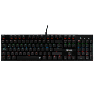 Teclado Quasad Qkm-g80 Mecanico Full Size Lighting 9light Modes Scrolling Wires Usb-a Negro - Teclados - QKM-G80