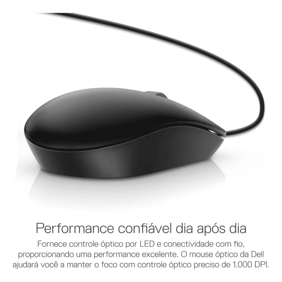 Mouse Dell Ms116 Usb Negro 1y - Mouse (3)