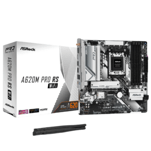Asrock B650M Pro RS Wifi Gaming Desktop Motherboard - AMD B650 Chipset - Socket AM5 - Micro ATX - MB - MB-B65MRSW - ASROCK - B650M PRO RS WIFI