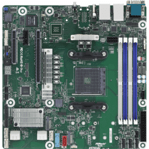 Asrock Rack X570D4U Server Motherboard - AMD X570 Chipset - Socket AM4 - Micro ATX - SER - MB-X570D4U - ASROCKRACK - X570D4U