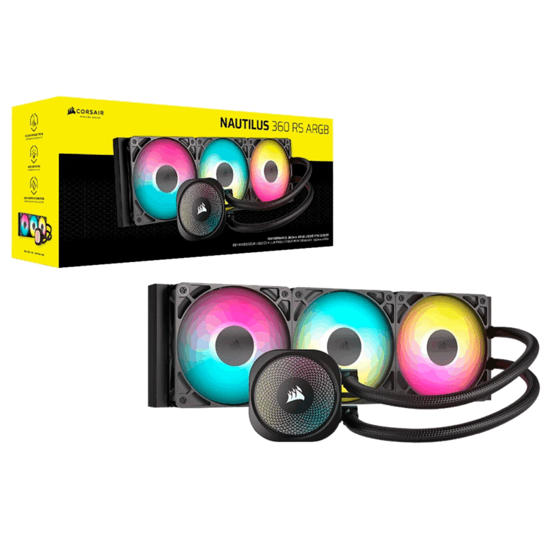 Cooler Corsair Nautilus 360mm Rs Argb For Intel 1851 Intel 1700 Amd-am5 Amd-am4 - Ventiladores - CW-9060093-WW