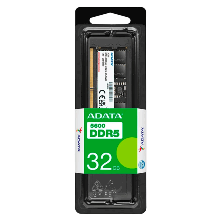 Ram/adata Dimm 32gb Ddr5 5600mhz Latencia 46 1.1v - 4711085939296 - AD5U560032G-S