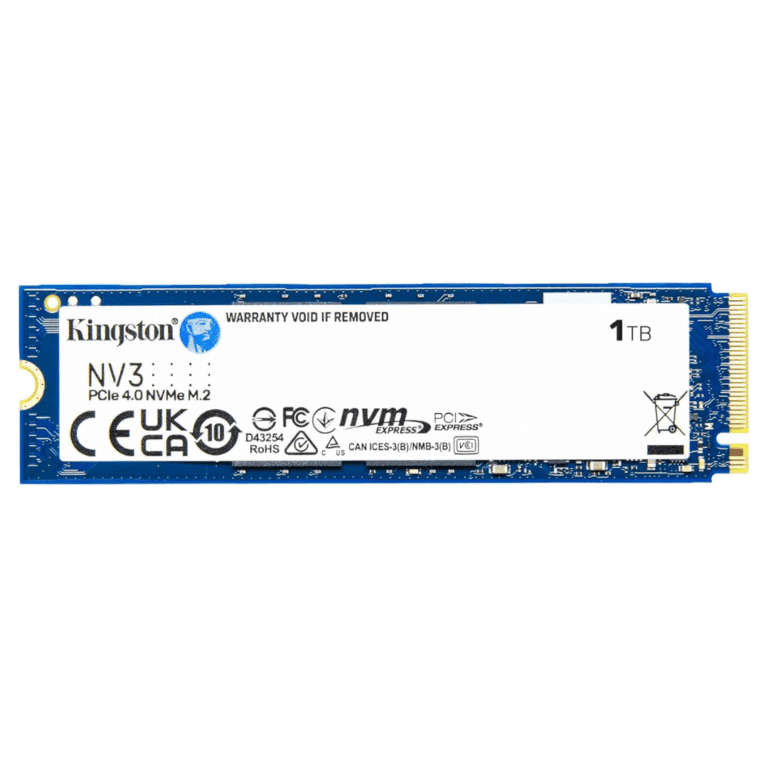 Kingston NV3 1 TB Solid State Drive - M.2 2280 Internal - PCI Express Nvme (pci Express Nvme 4.0 x4) - SSD - SNV3S1000B - KINGSTON - 740617344769 - SNV3S/1000GBK