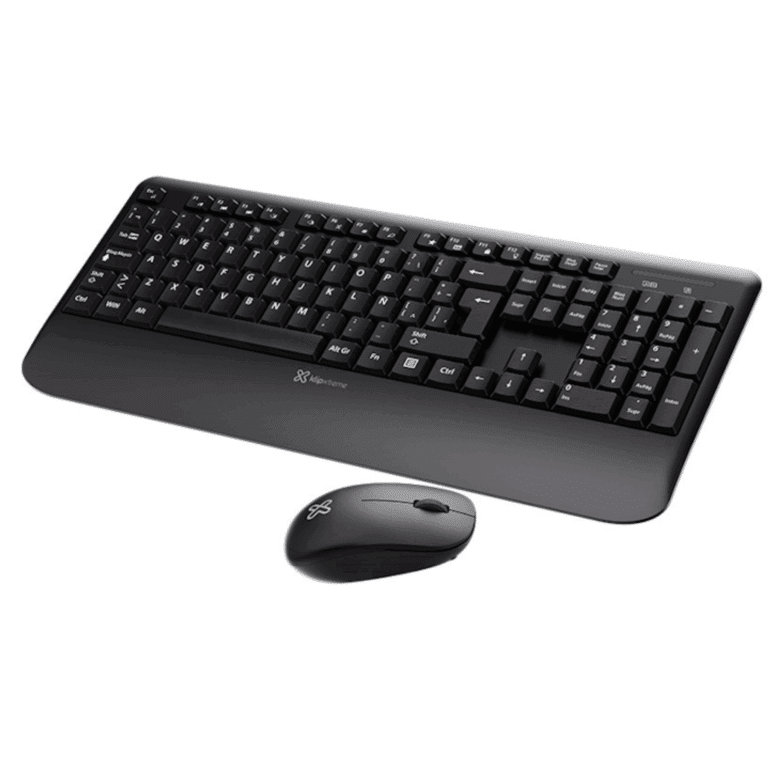 Klip Xtreme - Keyboard - Spanish - Wireless - 2.4 GHz - Black - Combo - hand rest - Periféricos - Combos de Teclado y Ratón - KCK-300S