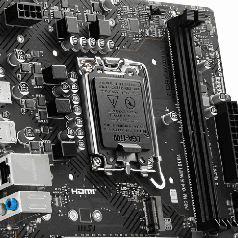 MSI - 824142357712 - Motherboard - Micro ATX - LGA1700 Socket - Intel H610 - para Core i9 / para Core i7 / para Core i5 / para Core i3 / para Celeron / para Pentium - Intel HD Graphics - Componentes Informáticos - Tarjetas Madre (Placas Madre) - 824142357712