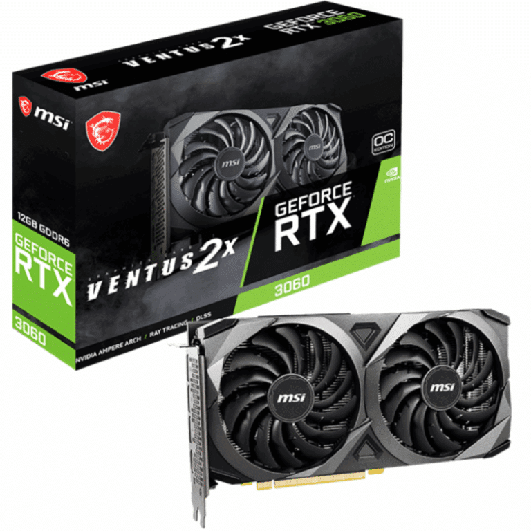 Msi Nvidia Geforce Rtx 3060 Graphic Card - 12 Gb Gddr6 - 1.81 Ghz Boost Clock - 192 Bit Bus Width - Pci Express 4.0 - Displayport - 3 X Displayport - Hdmi - VGA - MSI - G3060V2X12C