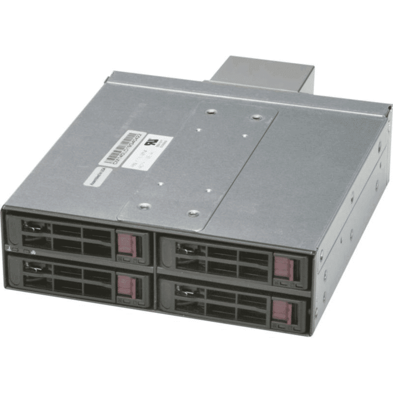 Supermicro Drive Enclosure For 5.25" Internal - Black - 4 X Hdd Supported - 4 X Total Bay - 4 X 2.5" Bay - SER - SUPERMICRO - CSE-M14TQC