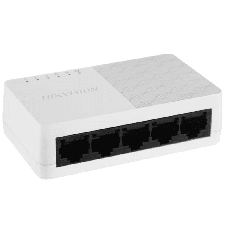 Switch Hikvision Gigabit Ds-3e0505d-o / 5 Puertos 10/100/1000 Mbps (mdi/mdix) Plastico - Ds-3e0505d-o