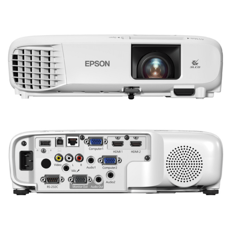 Proyector Epson Powerlite 118 3lcd Xga Con Dual Hdmi 3800lum  White - Proyectores - V11HA03020