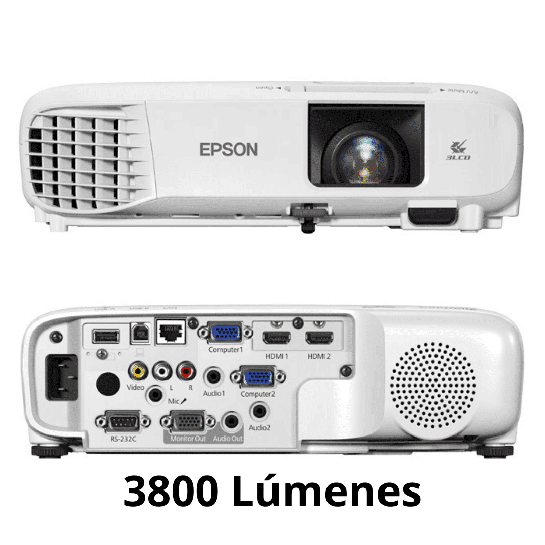 Proyector Epson Powerlite 118 Xga 3800 Lumenes - V11HA03020 (2)