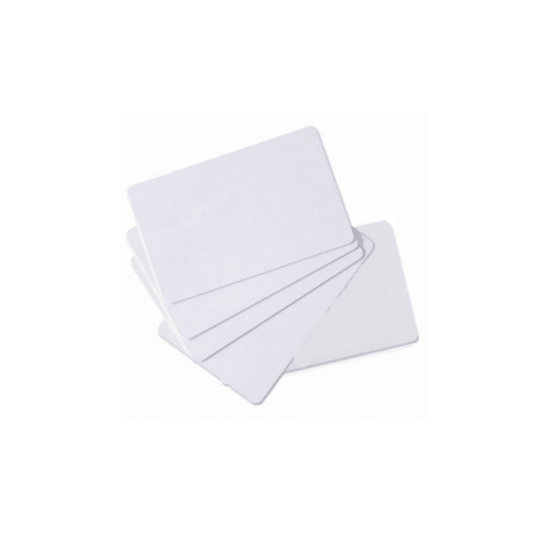 Tarjetas Pvc Zebra White Pvc Cards, 30 Mil (500 Cards) - 104523-111