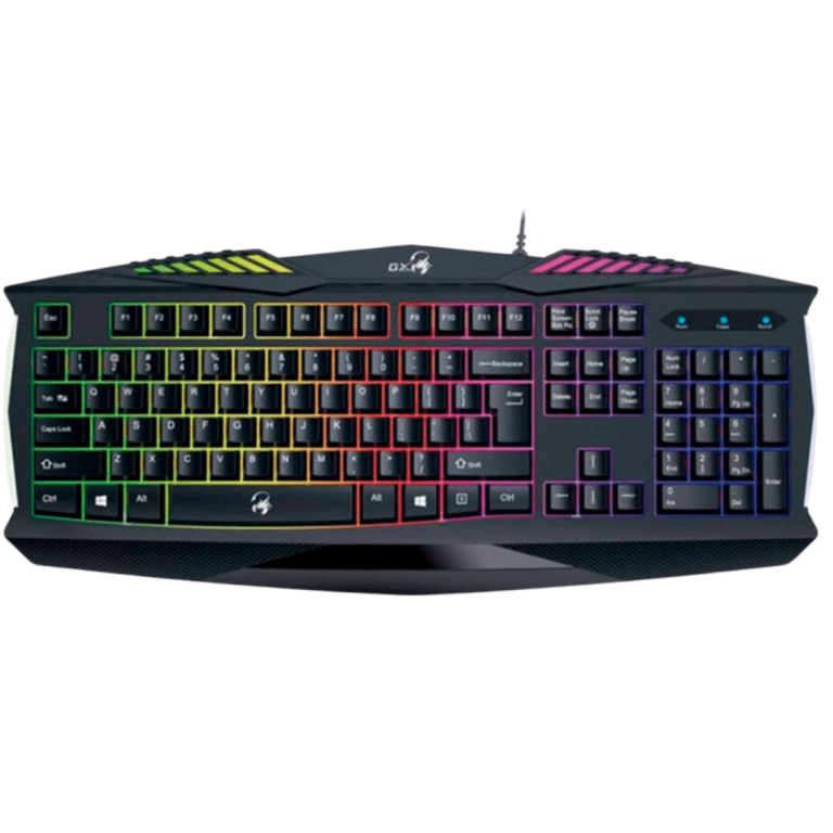 Teclado Genius Gaming Scorpion K220 Negro Usb / Rgb / Teclas Resistentes / 2mm Pulsaciones - 091163247289 - 31310475101