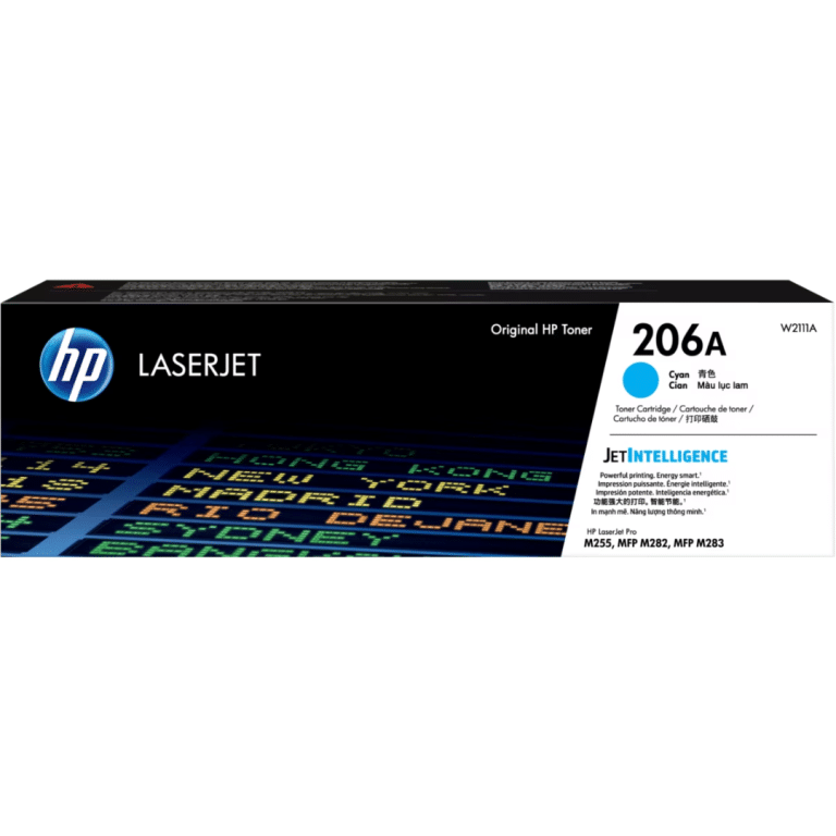 Toner Hpinc 206a Cyan Laserjet M255/m282 1250 Pag W2111a - 193905265060 - W2111A