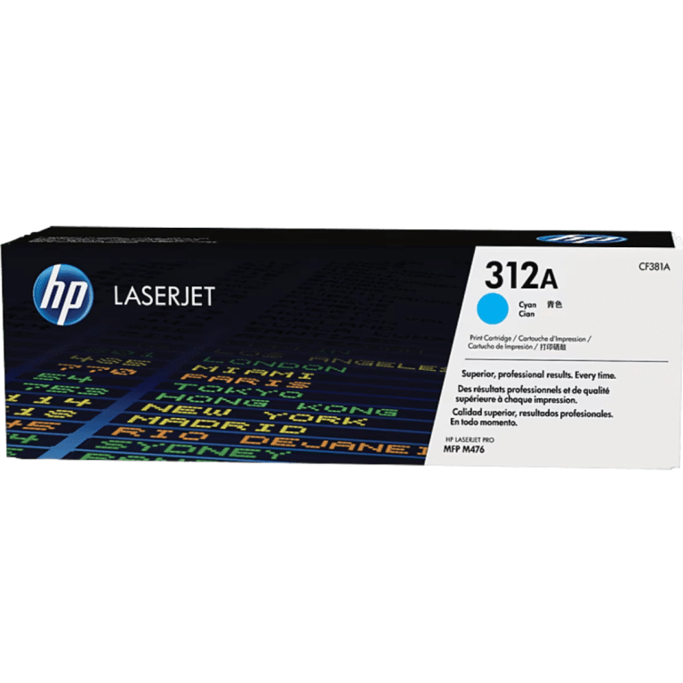 HP 312A - Cián - original - LaserJet - cartucho de tóner (CF381A) - para Color LaserJet Pro MFP M476dn, MFP M476dw, MFP M476nw - Consumibles y Media - Cartuchos de Toner e Ink-Jet - CF381A