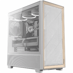 Antec FLUX White, 5 X PWM Fans Included, Up To 9 Fans Simultaneously, Type-c, Iron Mesh Panels And Wood Frame, 420mm Radiator Support, Back Connect Motherboards Support, Mid-tower E-ATX PC Case - CS - CA-FLUXW - ANTEC - 761345101349 - FLUX WHITE