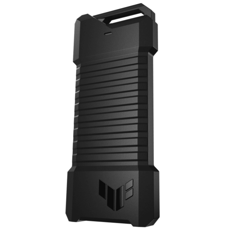 ASUS TUF Gaming AS1000 USB-C 3.2 Gen 2x1 Portable M.2 Nvme Pcie SSD 1 Tb, Aluminum Alloy Chassis With A Thermal Pad, Military Grade MIL-STD-810H Drop Resistance, And IP68 Water/dust Resistance - ODD - AS1000 - ASUS - 197105197176 - AS1000/BLK/G/AS