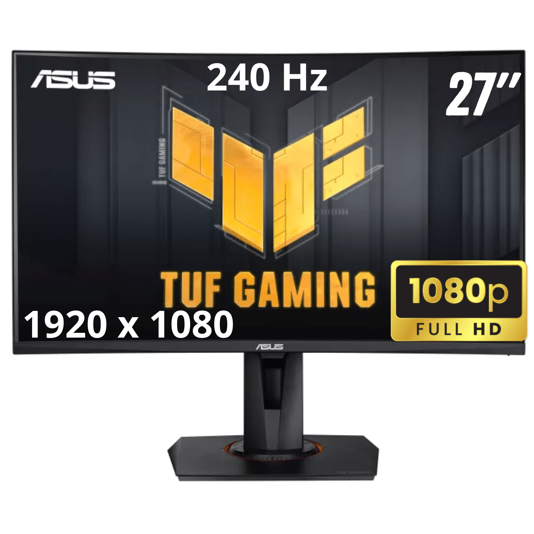 Tuf Vg27vqm 27" Class Full Hd Curved Screen Gaming Lcd Monitor - 16:9 ...