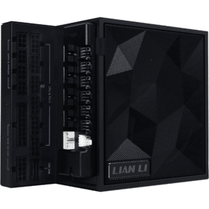 Lian Li Edge Gold Series 1200W Full Modular Power Supply (fan Hub Included)-atx 3.0, 3.1-PCIE 5.1-L-Shape Design For Dual Chamber Case-120mm FDB Fan-supports Up To 4 USB Device - Black -EG1200G.BH | SKU PS-E1200G - PS - PS-E1200G - LIAN-LI - 840353047853 - EG1200G.BH