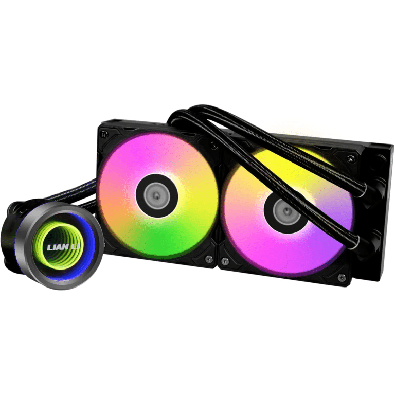 Lian Li GALAHAD II Lite 240mm RGB Fans - Customizable Lighting Effects And ARGB Pump Block, Low Noise, Hydraulic Bearing Design, Switchable Pump Lid - 28mm PBT Fan For LGA 1700 /AM5 / AM4 (GA2L24RB) - FAN - FAN-L24RB3 - LIAN-LI - 840353047396 - GA2L24RB