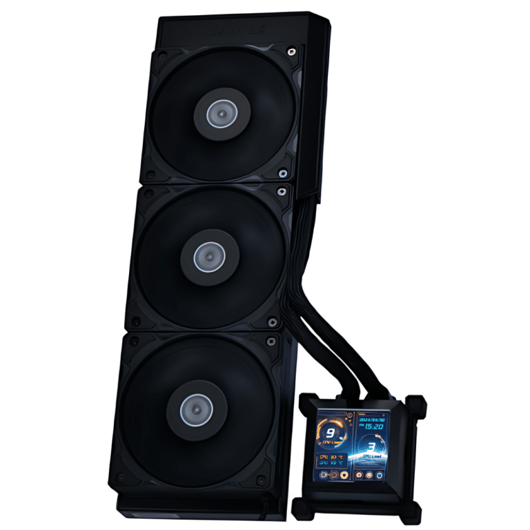 Lian Li Hydroshift 360 AIO- Pre-installed 3 X 28MM Fans - Side-mounted Coolant Pathway - 2.88 Inch LCD Screen - 480 X 480 Resolution - Captured Screenshots Or Recorded Videos -black (HSLCD36SB) - FAN - FAN-H360S - LIAN-LI - 840353046498 - HSLCD36SB