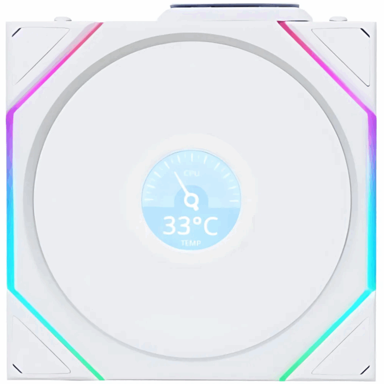 Lian-Li Lian-Li Fan 12TLLCD1W1W FDB fan White 120x120x28 mm 1 pcs Retail FN 292227 12TLLCD1W1W