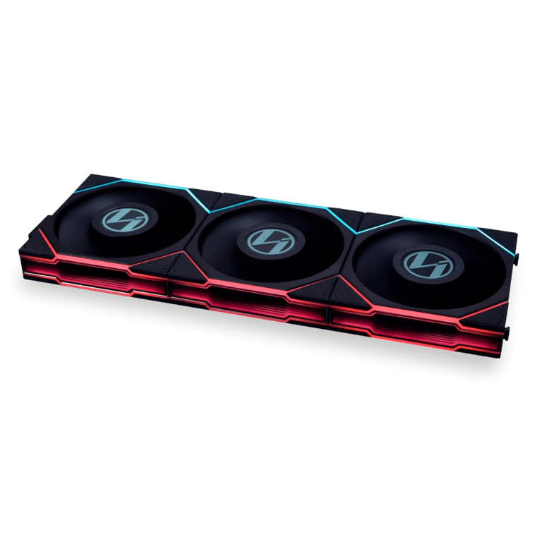 Lian Li UNI Fan TL LCD 120 Wireless - Seamless Wireless Control Fan W/ LCD Screen - LCP Fan Blade - Daisy-chained Style - Customizable RGB Leds - Triple Pack With Controller - Black (12TLLCD1W3B) | SKU FAN-TLW3B - FAN - FAN-TLW3B - LIAN-LI - 840353048096 - 12TLLCD1W3B