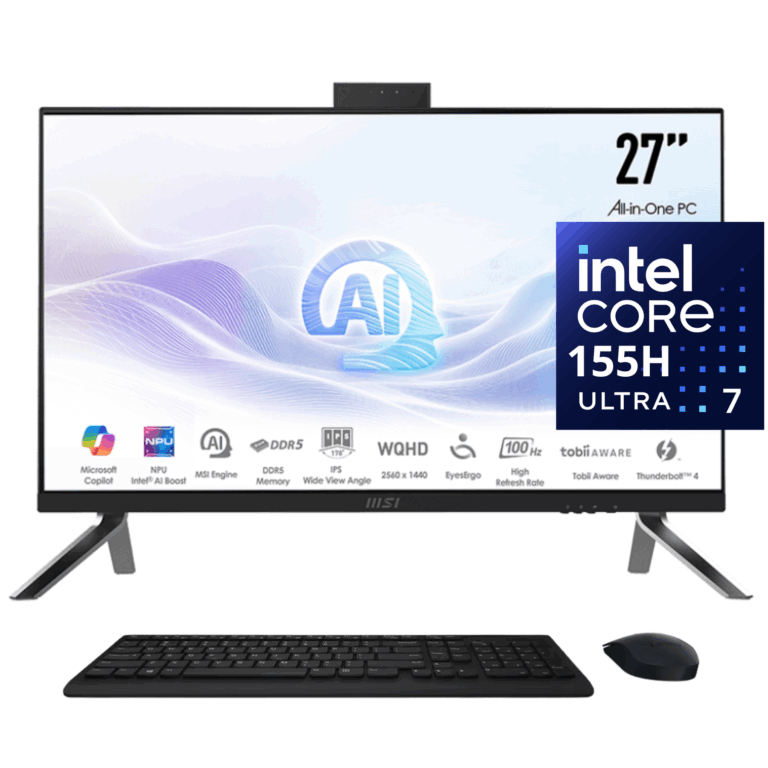 MSI Modern AM273Q AI 1UM-038US All-in-one Computer - Intel Core Ultra 7 155H - 32 GB - 1 TB PCI Express Nvme SSD - 27" WQHD - Desktop - Black - W11 - 1Y Warranty | SKU MSI-27M038 - MON - MSI-27M038 - MSI - 824142385067 - AM273QAI1UM038