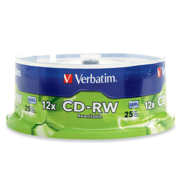 Optico Verbatim 95155 Cd-rw 80min 700mb 12x Torre 25 Unds. - 023942951551 - 95155