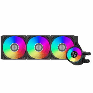 PCCOOLER DA360 PRO ARGB CPU Liquid Cooler, 360mm AIO Water Cooling With 120mm Silent ARGB Fans, Infinite Halo Lighting, For Intel LGA 115X/1200/1700/20XX & AMD AM4/AM5, High-performance Black Cooler - FAN - FAN-DA360B - PCCOOLER - DA360 PRO ARGB BK