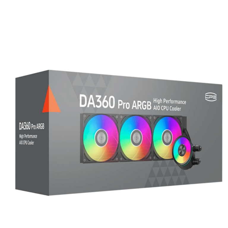 PCCOOLER DA360 PRO ARGB Digital Black CPU Liquid Cooler, 300W CPU Liquid Cooler - FAN - FAN-DA36BD - PCCOOLER - DA360 PRO ARGB DIGITAL BK