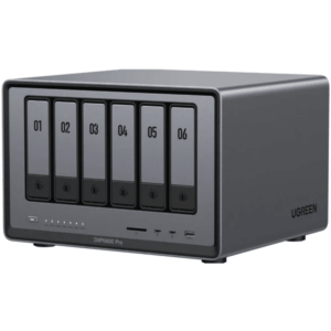 UGREEN Nasync DXP6800 Pro 6-Bay Desktop Nas, Intel i5 1235u 10-Core Cpu, 8GB DDR5 Ram, 128G Ssd, 2 * 10GbE, 2 * M.2 Nvme Slots, 8K Hdmi, 2 * TBT4, Network Attached Storage (diskless) - NT - UG-XP6800P - UGREEN - 850062221628 - DXP6800 PRO