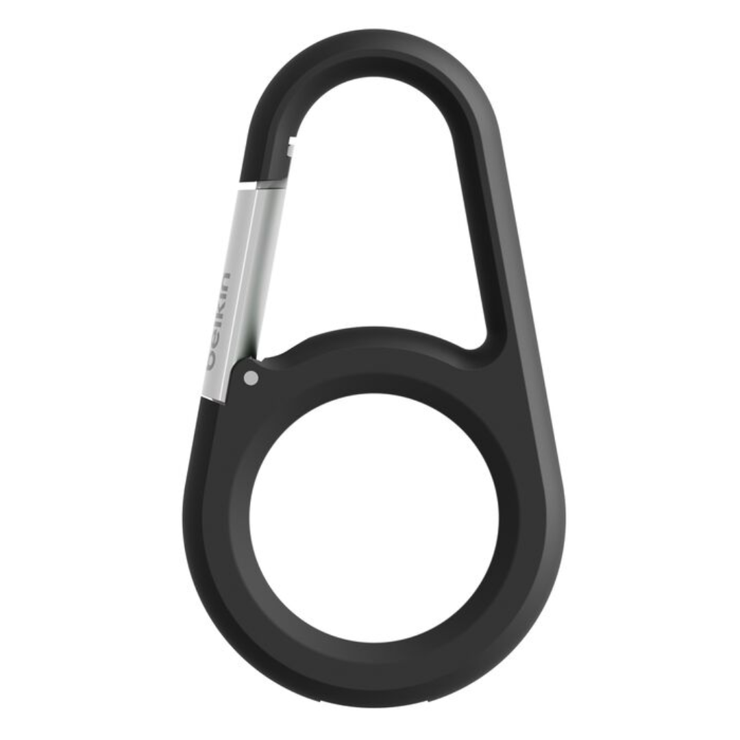 Belkin Secure Holder with Carabiner - Estuche para Airtag - negro - para Apple AirTag - Celula