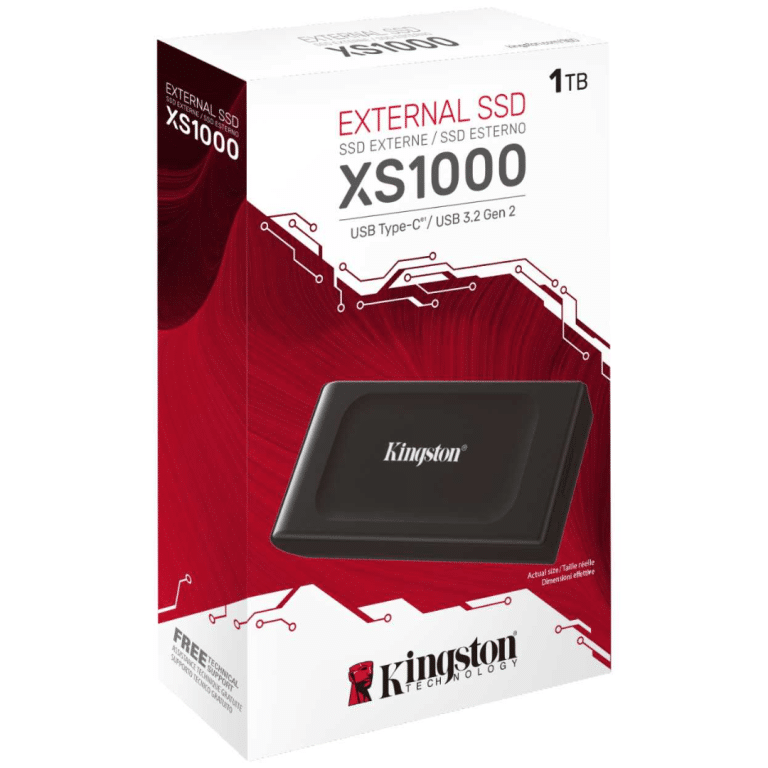 Disco Solido Externo 1tb (1000gb) Ssd Kingston Black - Sxs1000/1000g
