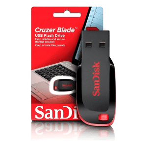 Flash Memory Sandisk 16gb Cruzer Blade Usb-a 2.0 Black-red - Flash Memory - SDCZ50-016G-B35