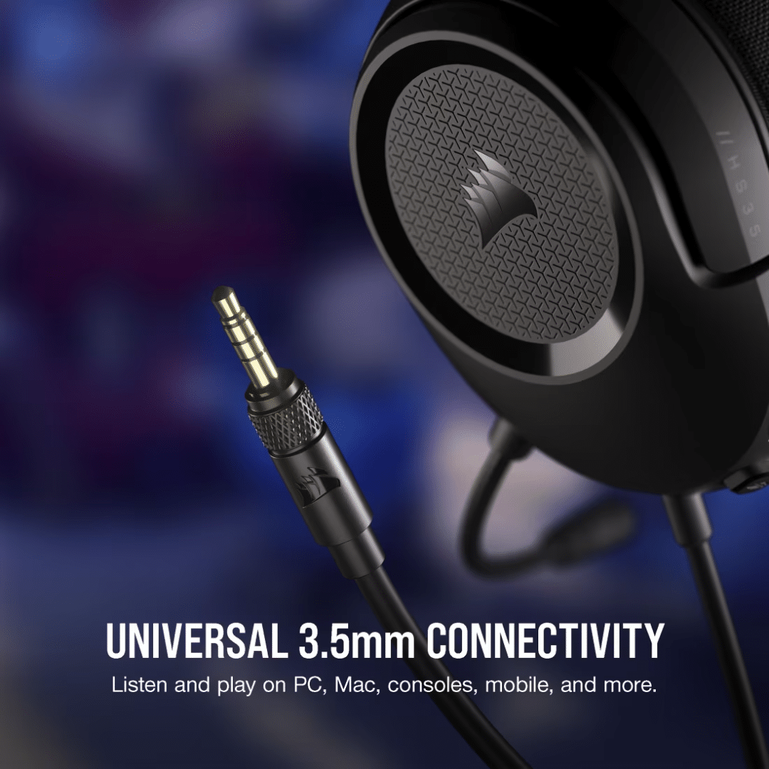 Headset Corsair Hs35 V2 Multi-platform Gaming Charcoal - Headset - CA-9011377-NA (4)