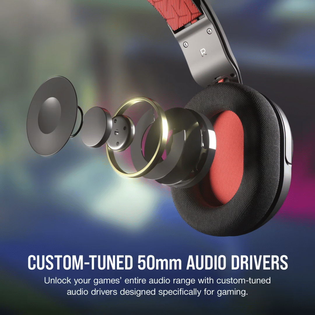 Headset Corsair Hs35 V2 Multi-platform Gaming Charcoal - Headset - CA-9011377-NA (5)