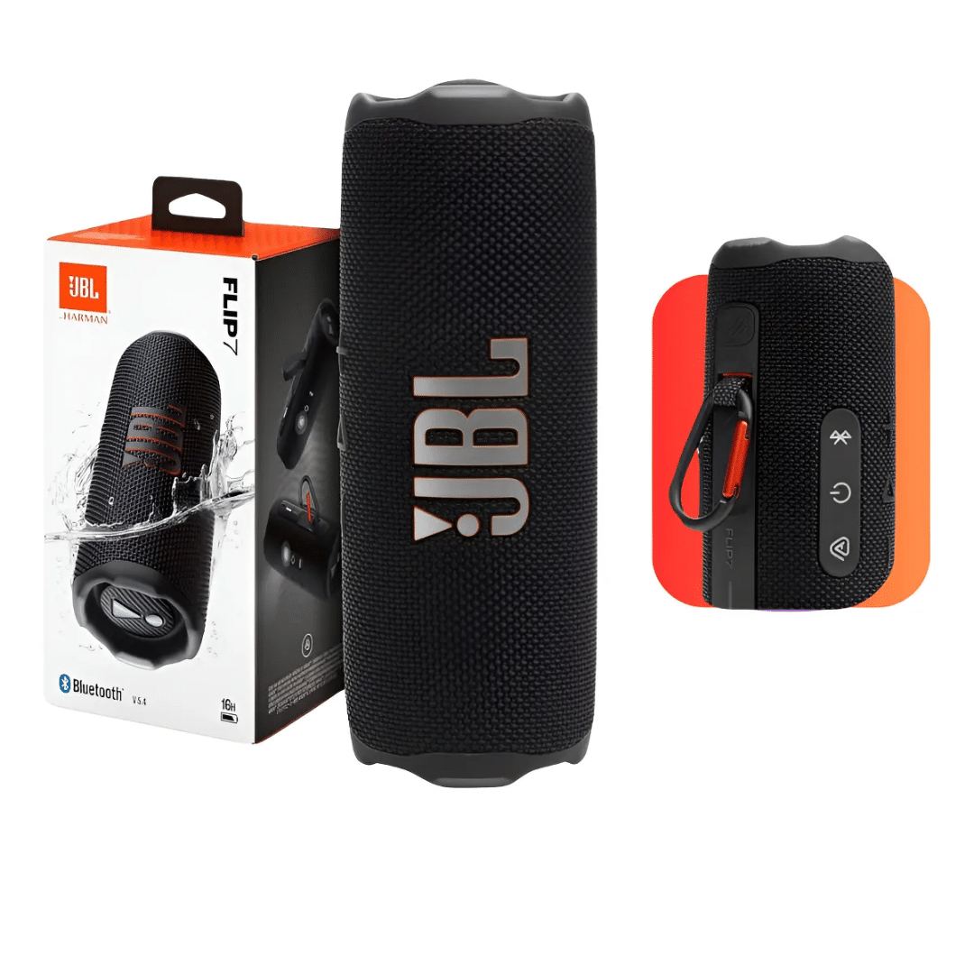 JBL Flip 7 - Altavoz - Bluetooth - Negro - Audio y Video - Parlantes Bocinas Cornetas - JBLFLIP7BLKAM (1)