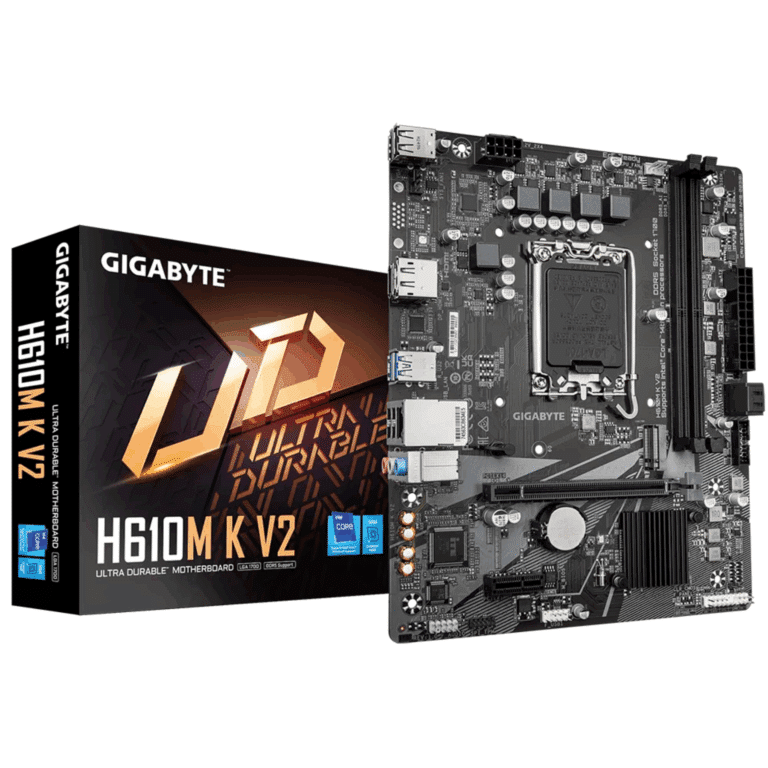 Mainboard Gigabyte H610m-k V2 14va Lga1700 2ddr5 Hdmi Dp M.2 6usb2.0 4usb3.2 Pcie4.0 Matx - Mother Board - H610M-K V2