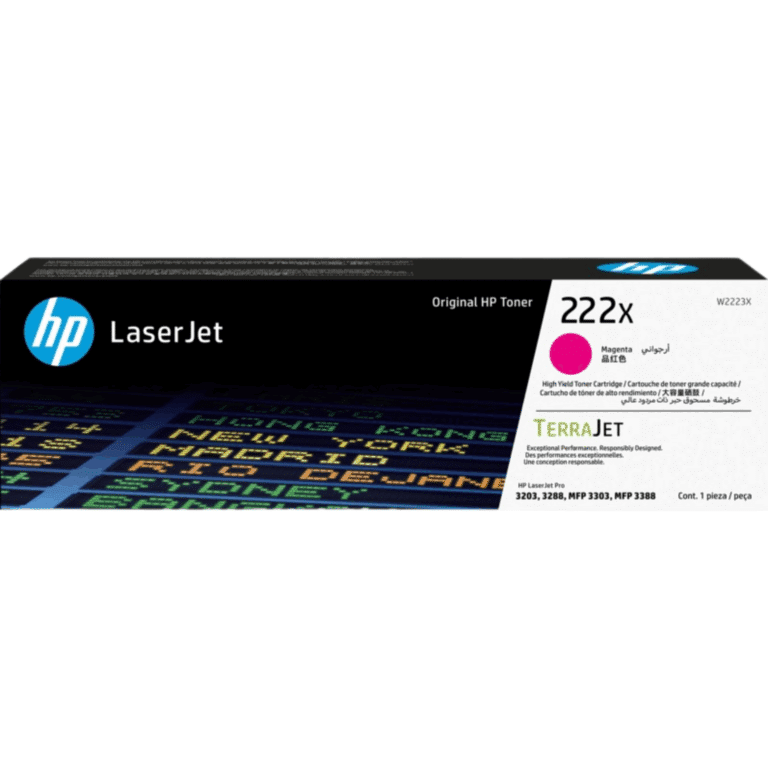 Consumible Hpinc/toner 222x Magenta Laserjet 3201/3202/3303 2500 Pag W2223x - 0195161016417 - W2223X
