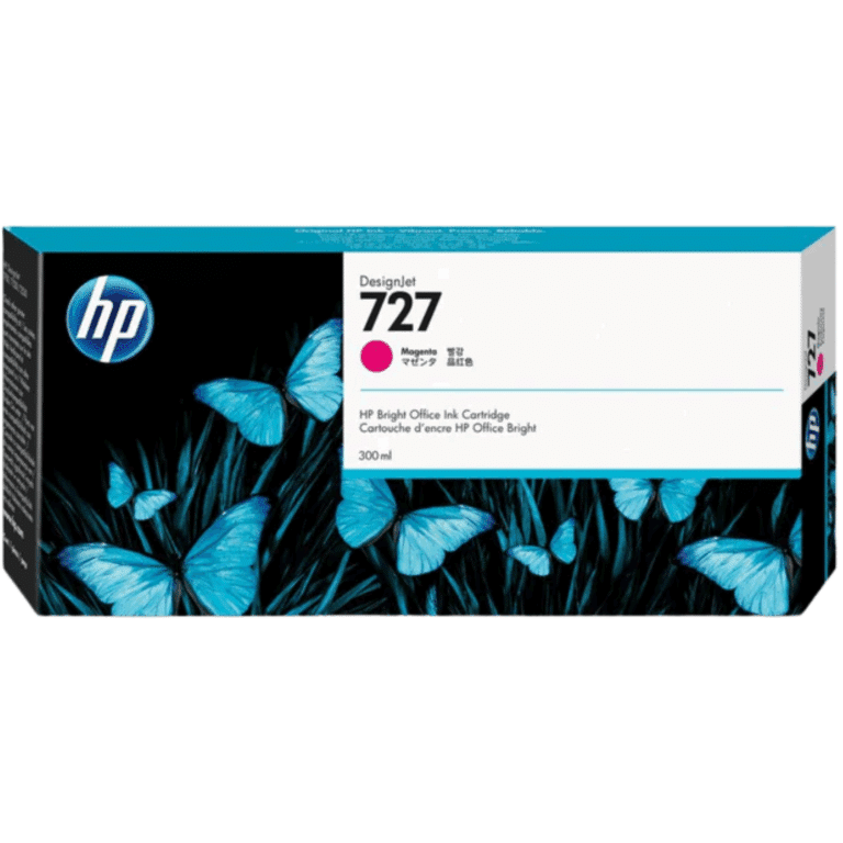 HP 727 - 300 ml - gran capacidad - magenta - original - DesignJet - cartucho de tinta - para DesignJet T1500, T1530, T2500, T2530, T920, T930 - Consumibles y Media - Cartuchos de Toner e Ink-Jet - F9J77A