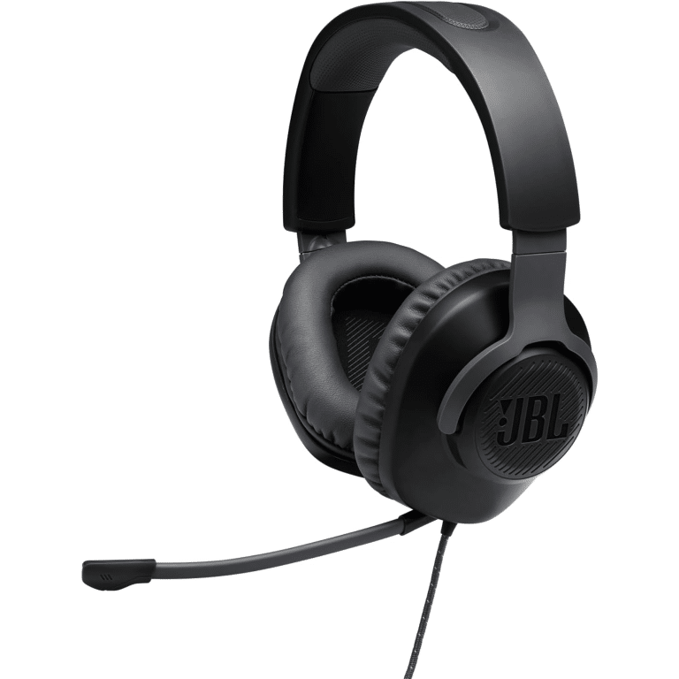 Headphone Jbl Quantum 100 Wired Over-ear Gaming Headphones Black Large - Jblquantum100blkam - 050036369657