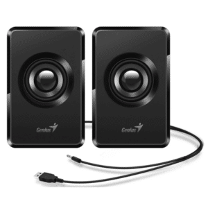 Parlante Genius Sp-u125 Negro 3w Usb E. Audio 3.5mm Conector Auriculares Control Volumen - 31730042400