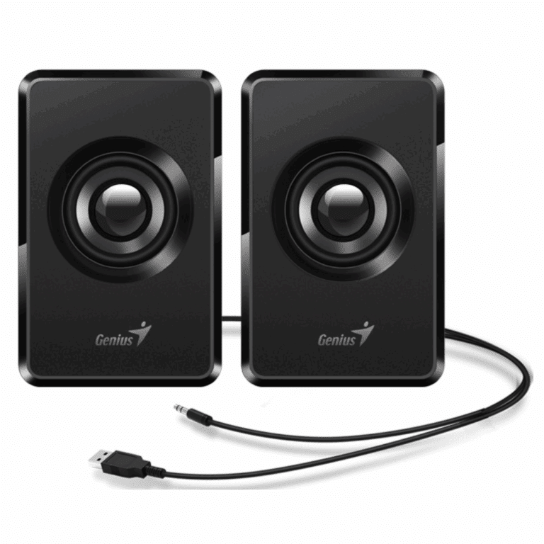 Parlante Genius Sp-u125 Negro 3w Usb E. Audio 3.5mm Conector Auriculares Control Volumen - 31730042400