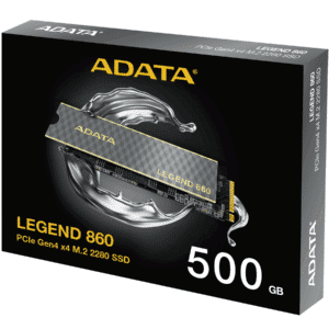 Ssd Adata Legend 860 500gb M.2 2280 3d Nand Pcie Gen4x4 5000mb-s 5y - Discos Duros - SLEG-860-500GS
