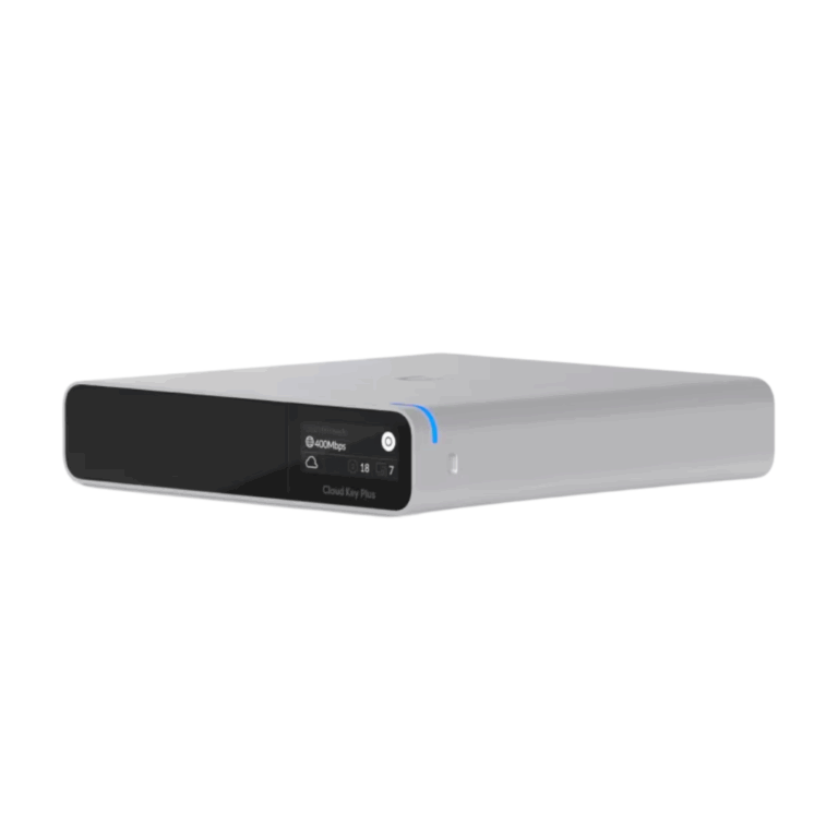 Ubiquiti Cloud Key SSD Minio servidor Unifi Controller - Material de la carcasa: Aluminio anodizado Hardware – Procesador: Chip basado en Arm® Cortex-A53® de ocho núcleos - Interfaz de gestión: Ethernet Bluetooth Interfaz de red (1) puerto GbE RJ45 – Memoria: 32GB eMMC 3 GB RAM - Capacidad de SSD: SSD SATA de 2,5" y 1 TB (actualizable por el usuario*) *CloudKey+ solo admite unidades que pueden funcionar con alimentación de 5 V. Las unidades que requieren alimentación adicional no son compatibles - Redes - Puentes y Enrutadores - UCK-G2-SSD