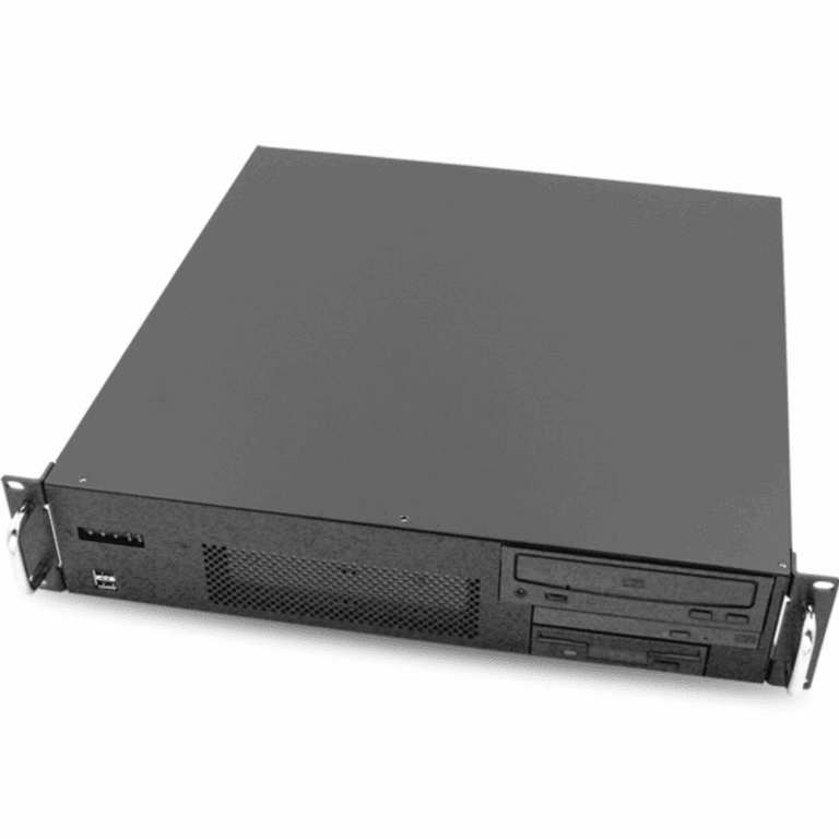 Aic Rmc-2a0-0-0-20l-c 2u With Fan, 7 Low Profile Slot Low Profile Rear Panel Rackmount Chassis, W/o Power Supply, W/o Rail (black) - SER - AIC - RMC-2A0-0-0-20L-C