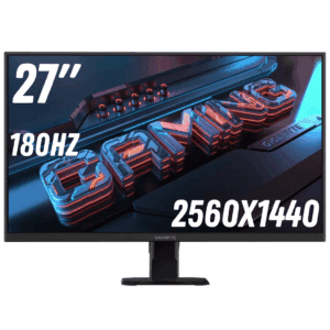 GIGABYTE GS27Q Advanced - 27" IPS Gaming Monitor - QHD 2560x1440-180Hz - 1ms MPRT - AMD Freesync - Hdmi, Dp, Black | SKU GA-GS27QA1 - MON - GA-GS27QA1 - GIGABYTE - 889523040300 - GS27QA SA1
