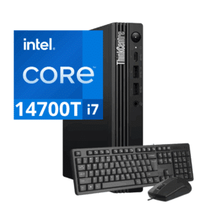Lenovo ThinkCentre M70q Gen 5 12TD001KUS Desktop Computer - Intel Core i7 14th Gen i7-14700T - vPro Technology - 16 GB - 512 GB SSD - Tiny - Black - Intel Q670 Chip - Windows 11 Pro - Intel UHD Graphics 770 DDR5 SDRAM - English Keyboard - IEEE 802.11ax Wireless LAN - 135 W - Lenovo - Desktop Computer - 1174 - A300-KY0582 - KY0582 - 0198153571543 - 12TD001KUS